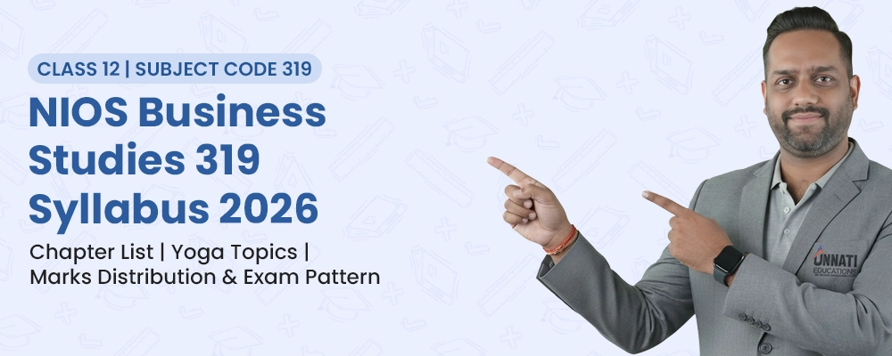 NIOS Business Studies 319 Syllabus Class 12 2026